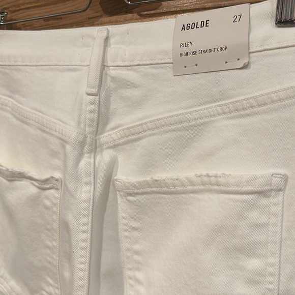 Agolde Riley High Rise Straight Crop Jeans - Picture 6 of 7